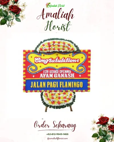 Bunga Papan Congratulation di Pondok Betung